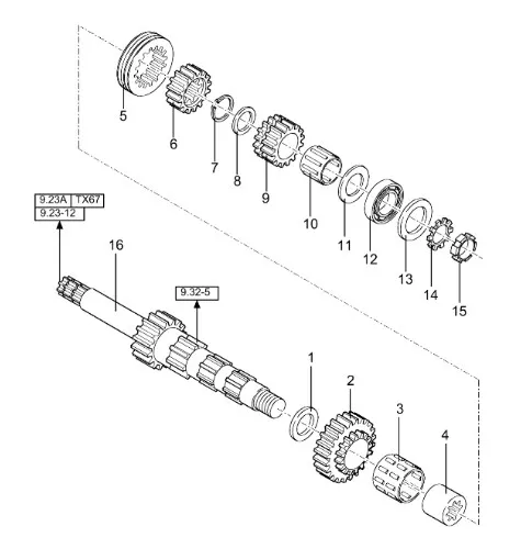 396116 - шестерня сателитная